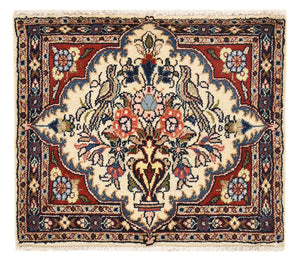 Tapis persan - Nomadic - 61 x 52 cm - multicolore