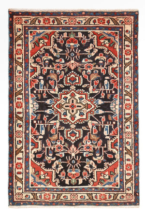 Tapis persan - Nomadic - 96 x 65 cm - bleu foncé