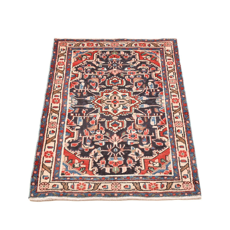 Tapis persan - Nomadic - 96 x 65 cm - bleu foncé