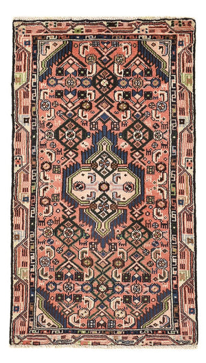 Tapis persan - Nomadic - 93 x 53 cm - rouge clair