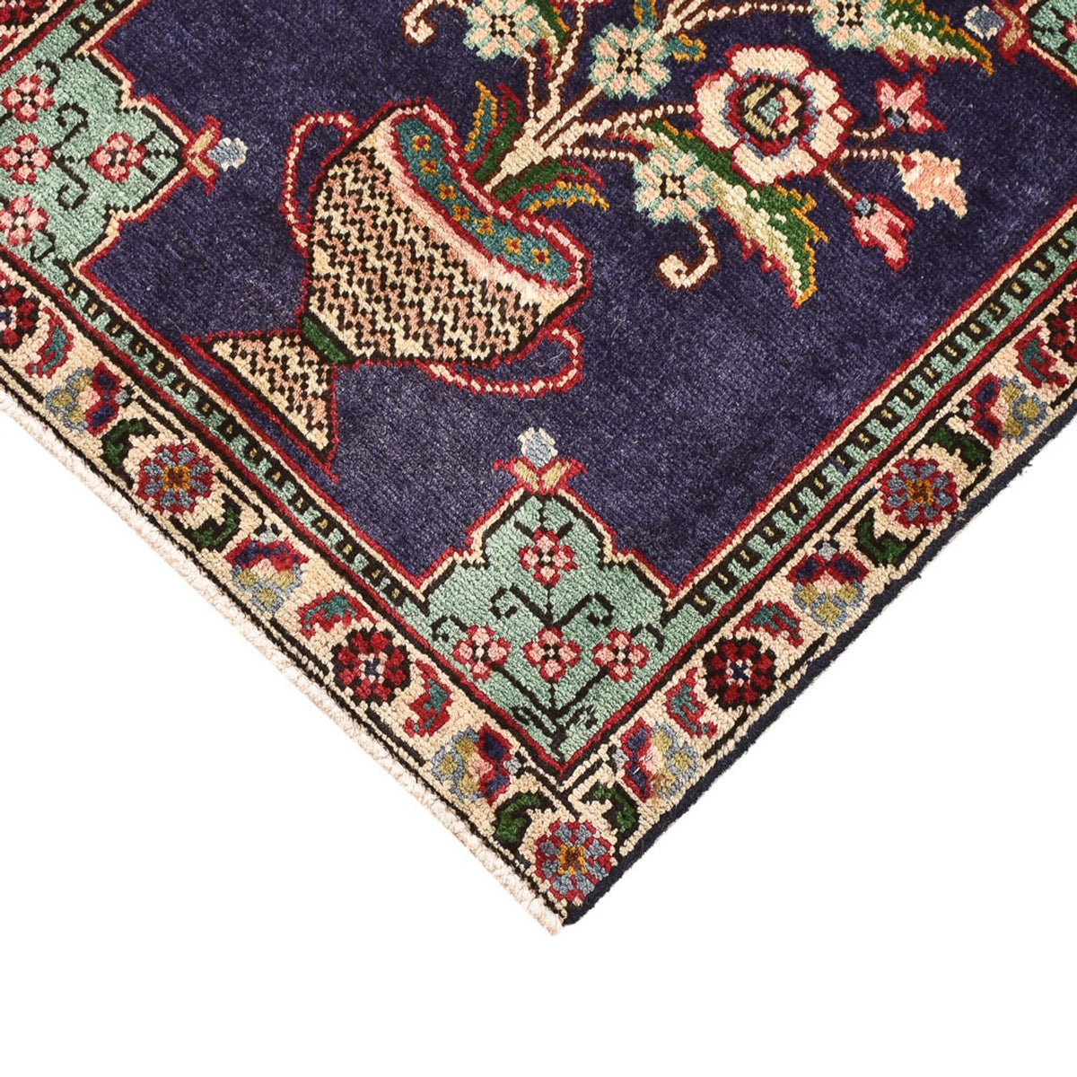 Tapis persan - Nomadic - 60 x 54 cm - multicolore
