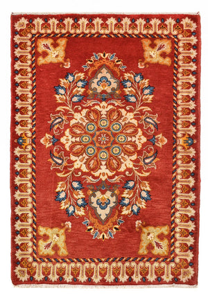 Tapis persan - Nomadic - 96 x 67 cm - rouge