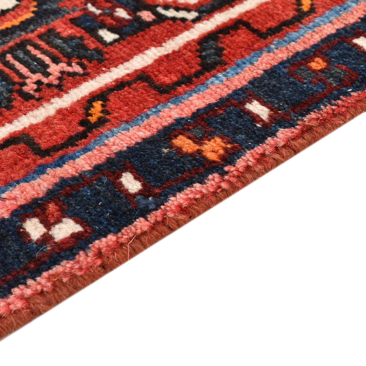 Tapis persan - Nomadic - 93 x 49 cm - rouge foncé
