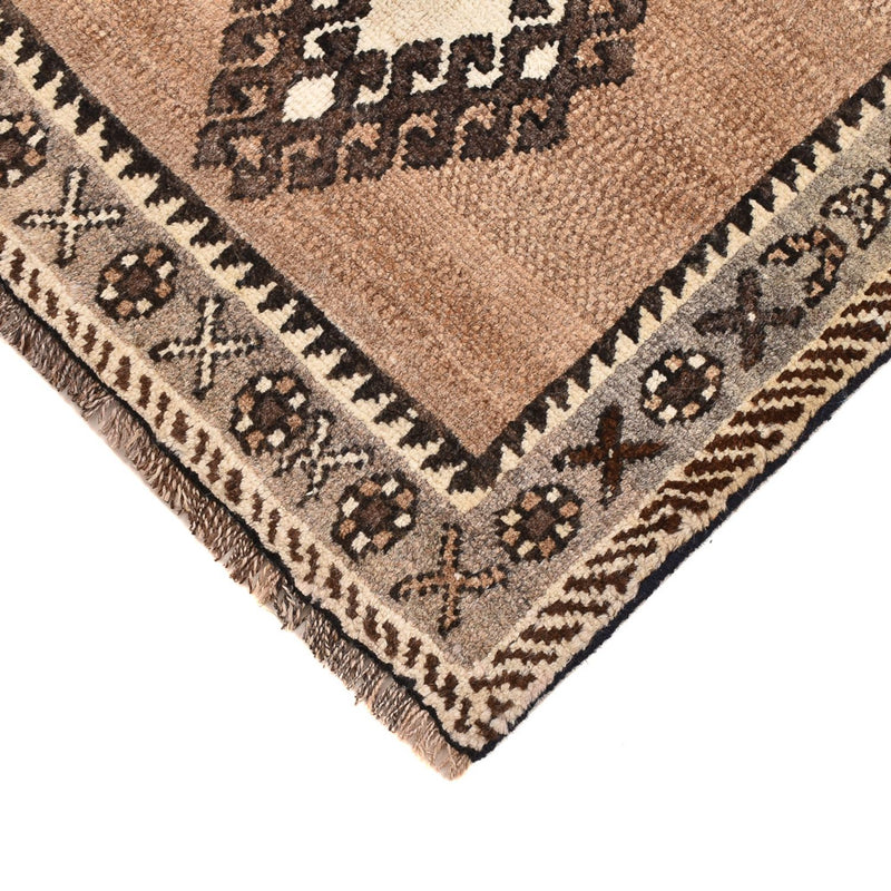 Tapis persan - Nomadic - 56 x 53 cm - beige clair