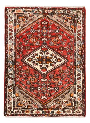 Tapis persan - Nomadic - 93 x 68 cm - rouge