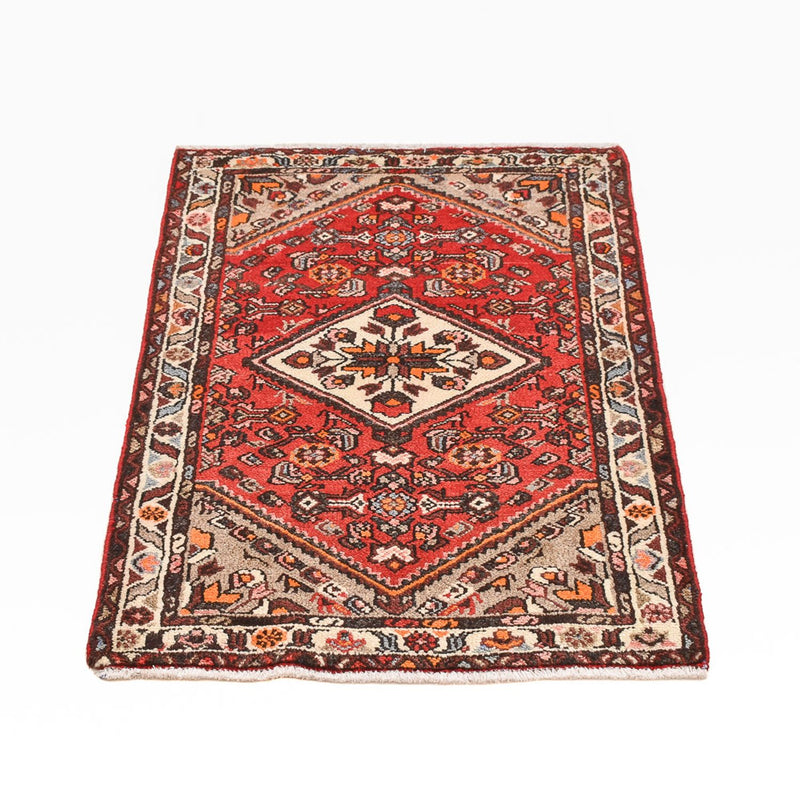 Tapis persan - Nomadic - 93 x 68 cm - rouge