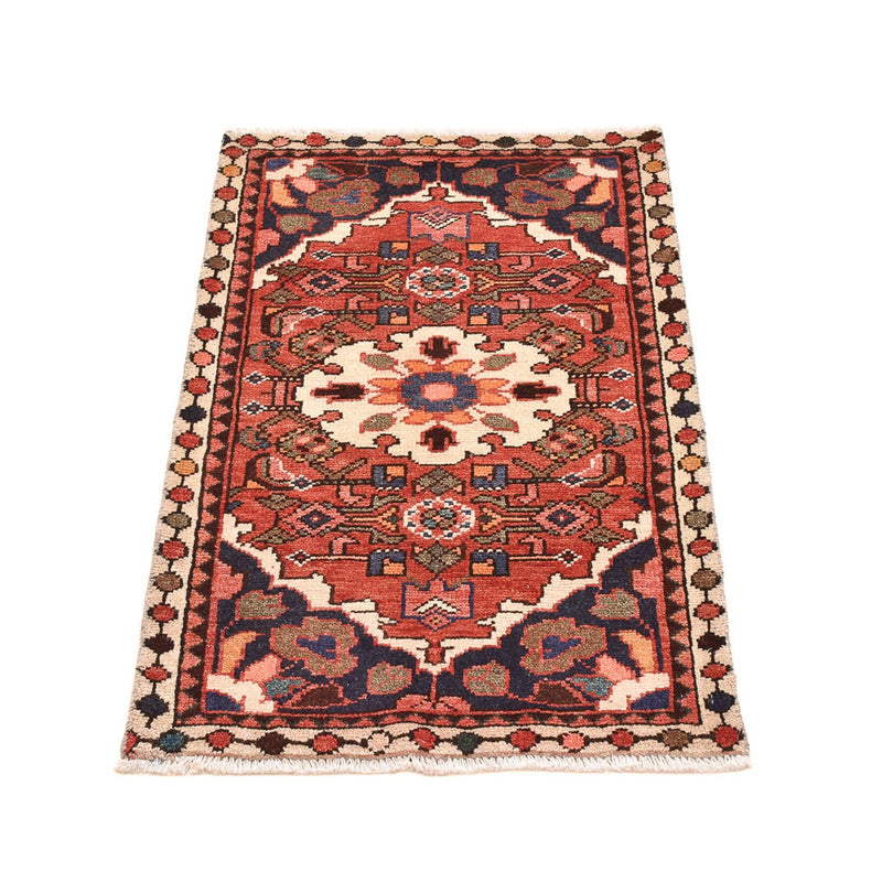 Tapis persan - Nomadic - 84 x 56 cm - rouille