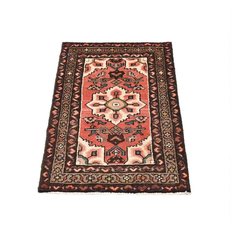 Tapis persan - Nomadic - 87 x 53 cm - rouge clair