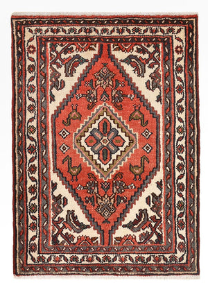 Tapis persan - Nomadic - 96 x 70 cm - rouge