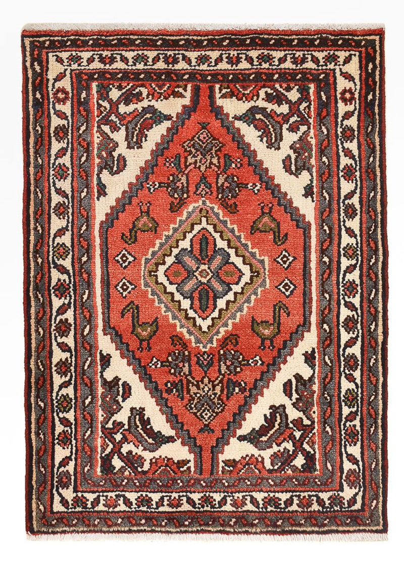 Tapis persan - Nomadic - 96 x 70 cm - rouge