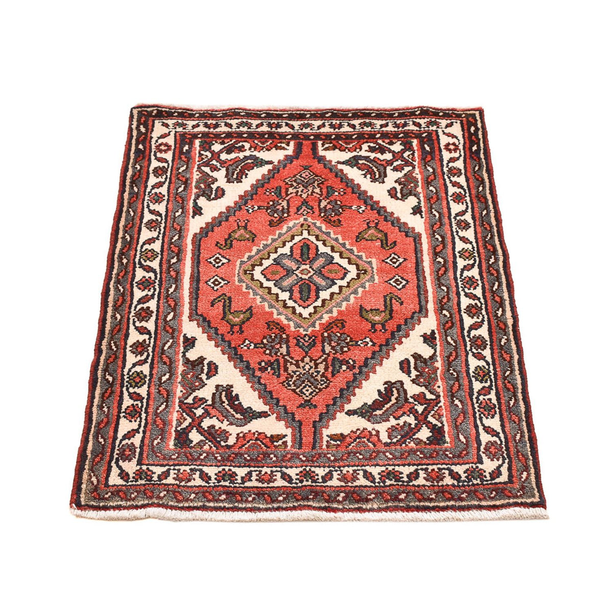 Tapis persan - Nomadic - 96 x 70 cm - rouge