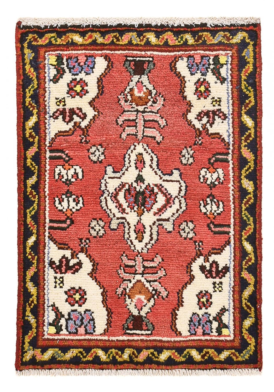 Tapis persan - Nomadic carré  - 65 x 65 cm - rouge