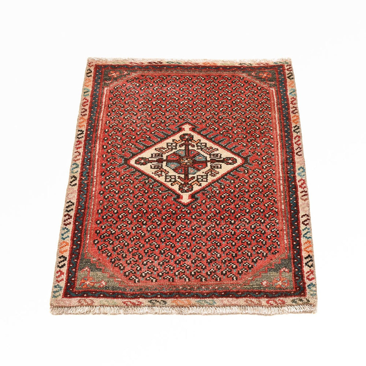 Tapis persan - Nomadic - 81 x 61 cm - rouille