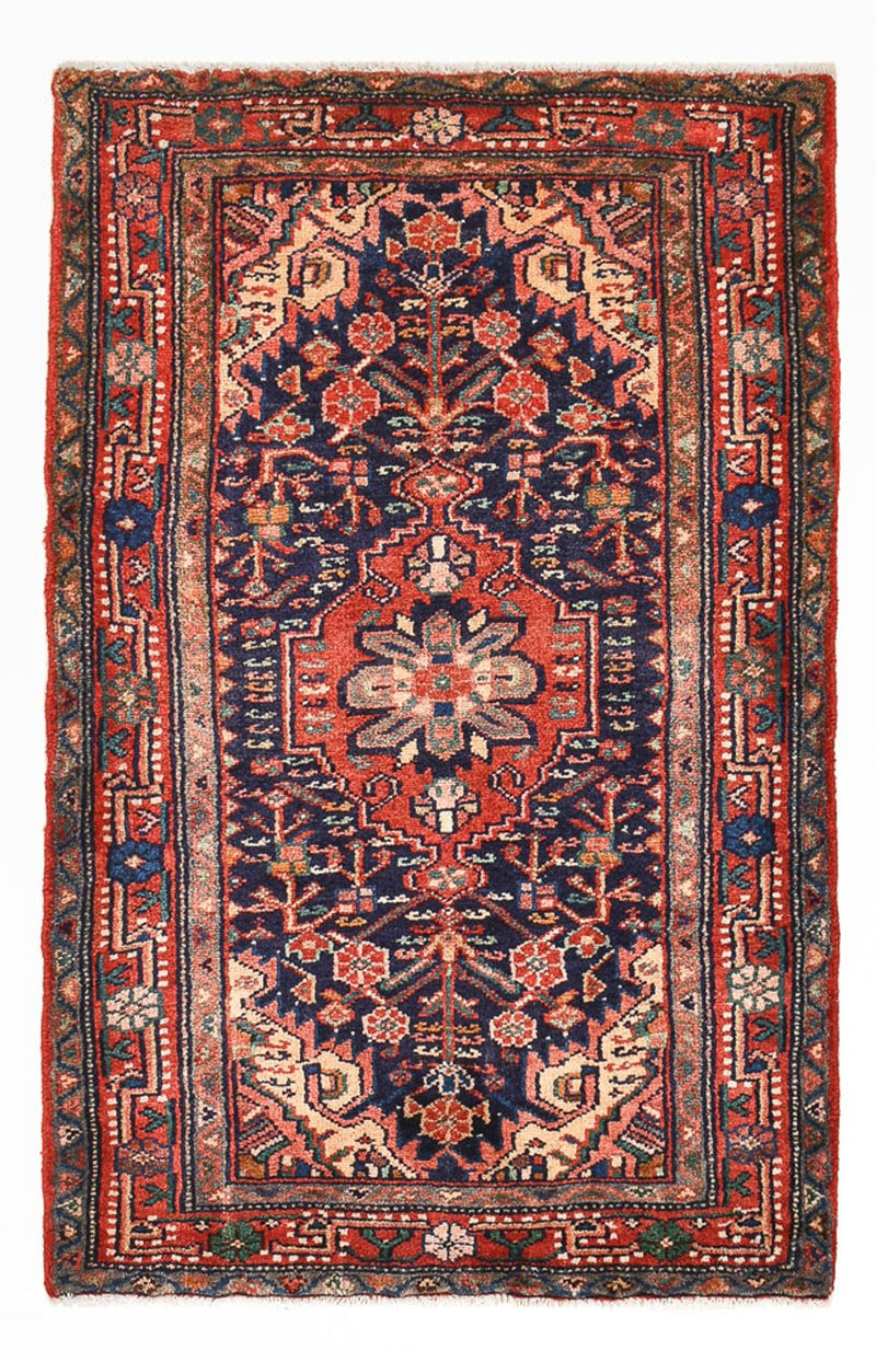Tapis persan - Nomadic - 100 x 66 cm - rose