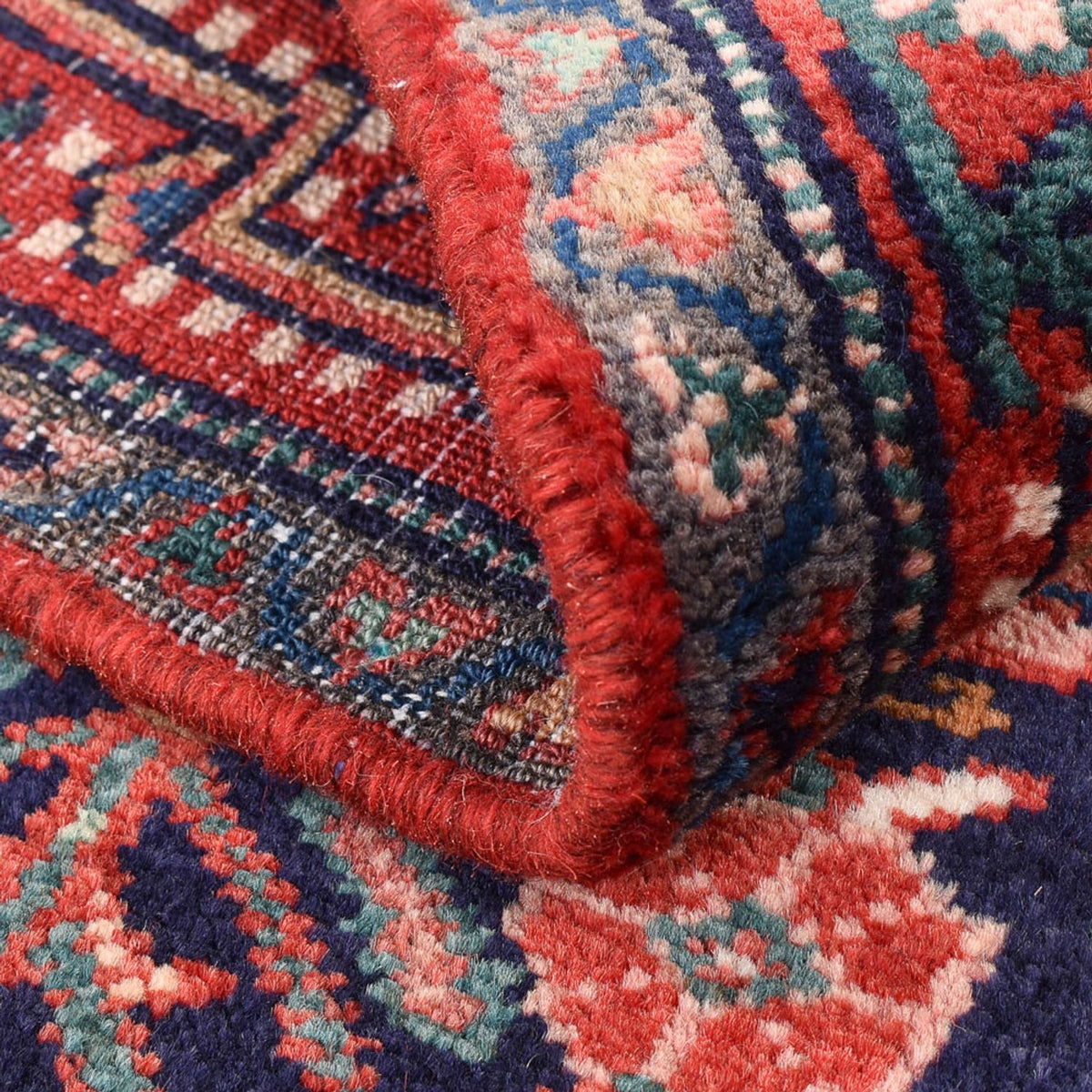 Tapis persan - Nomadic - 100 x 66 cm - rose