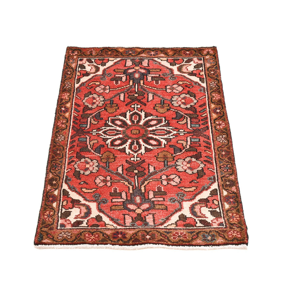 Tapis persan - Nomadic - 89 x 59 cm - rouge