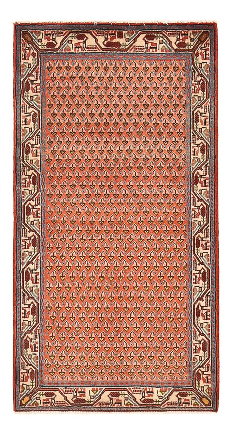 Tapis persan - Mir - 125 x 66 cm - rouille