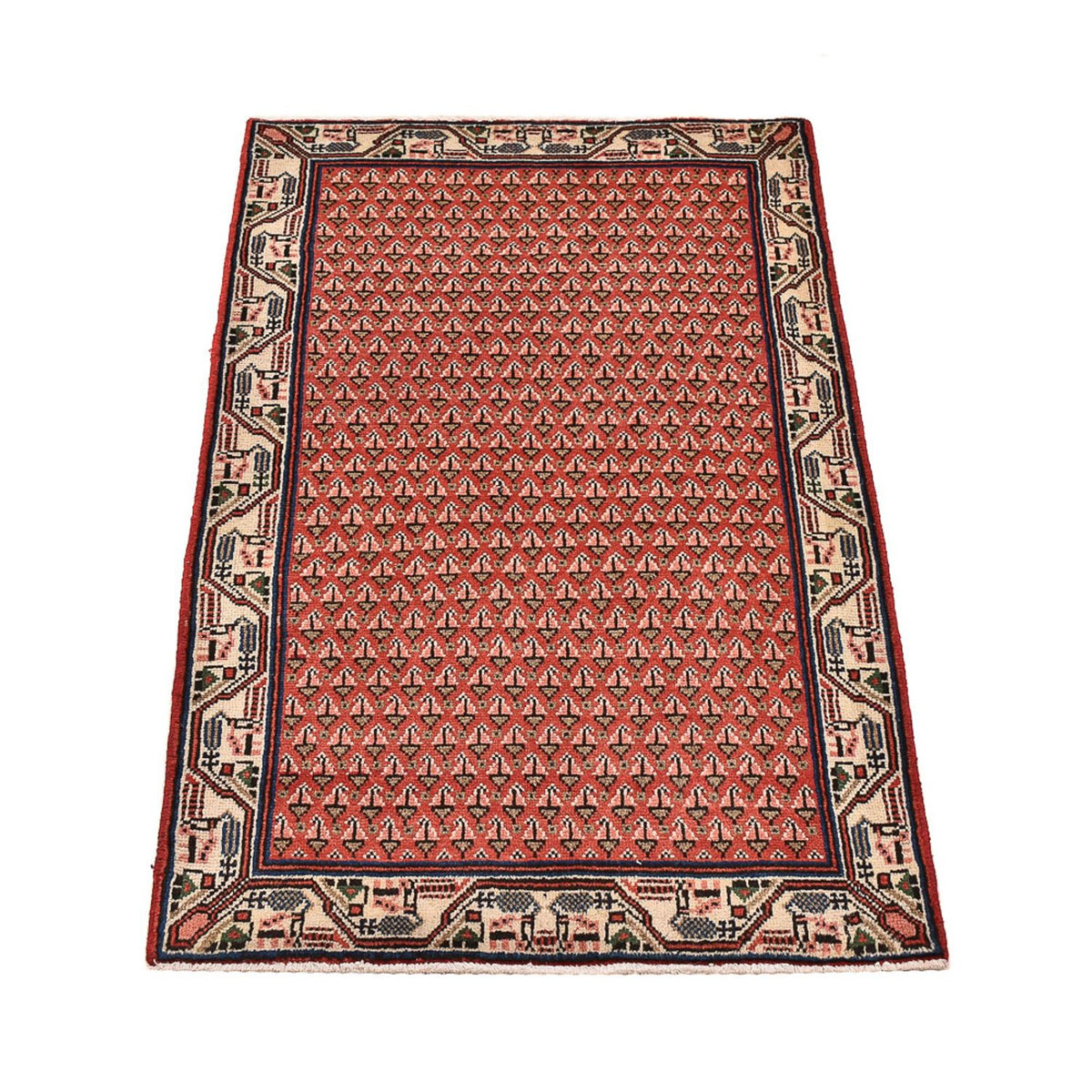 Tapis persan - Mir - 120 x 67 cm - rouille