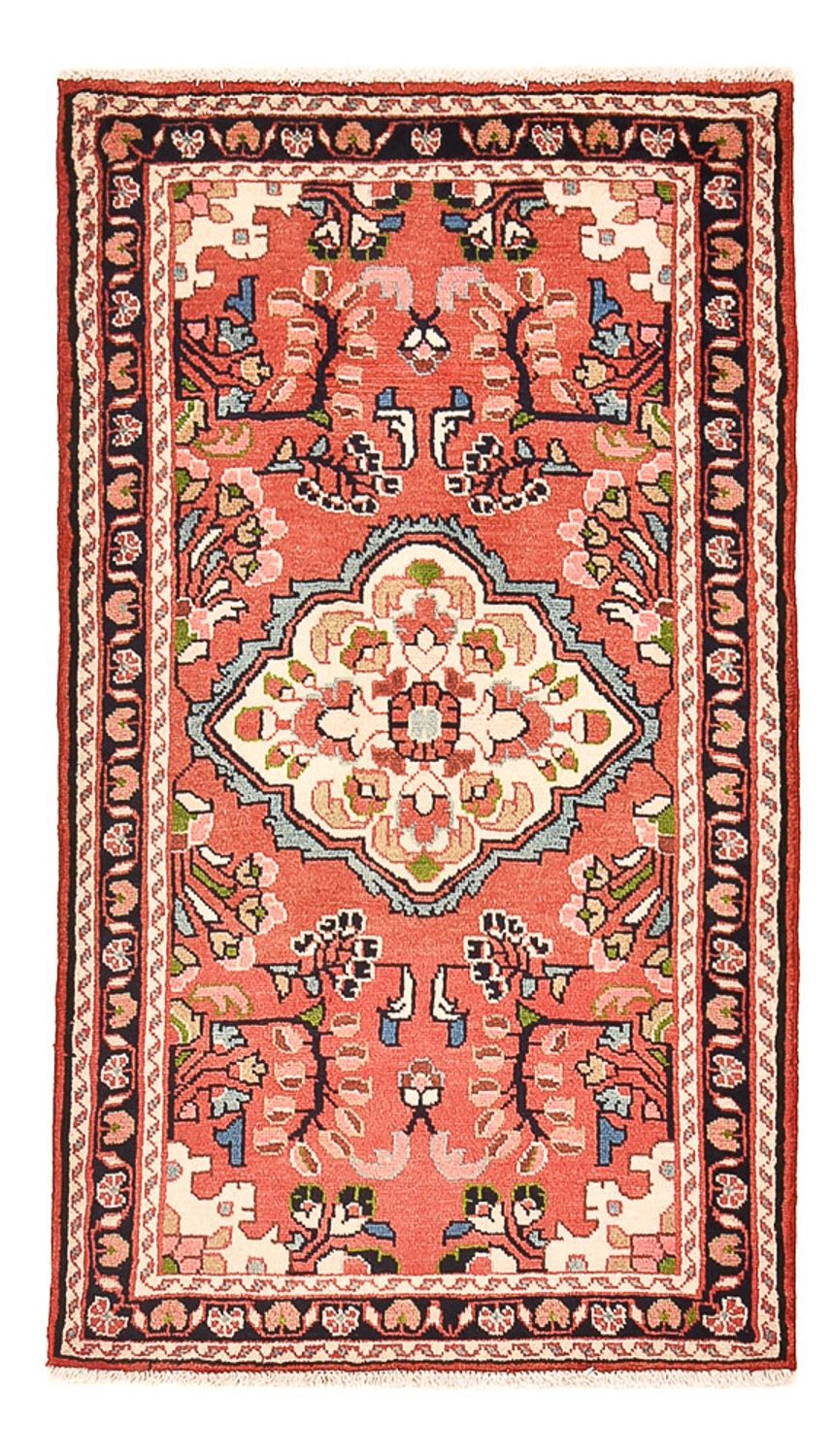 Tapis persan - Nomadic - 131 x 76 cm - rouge clair
