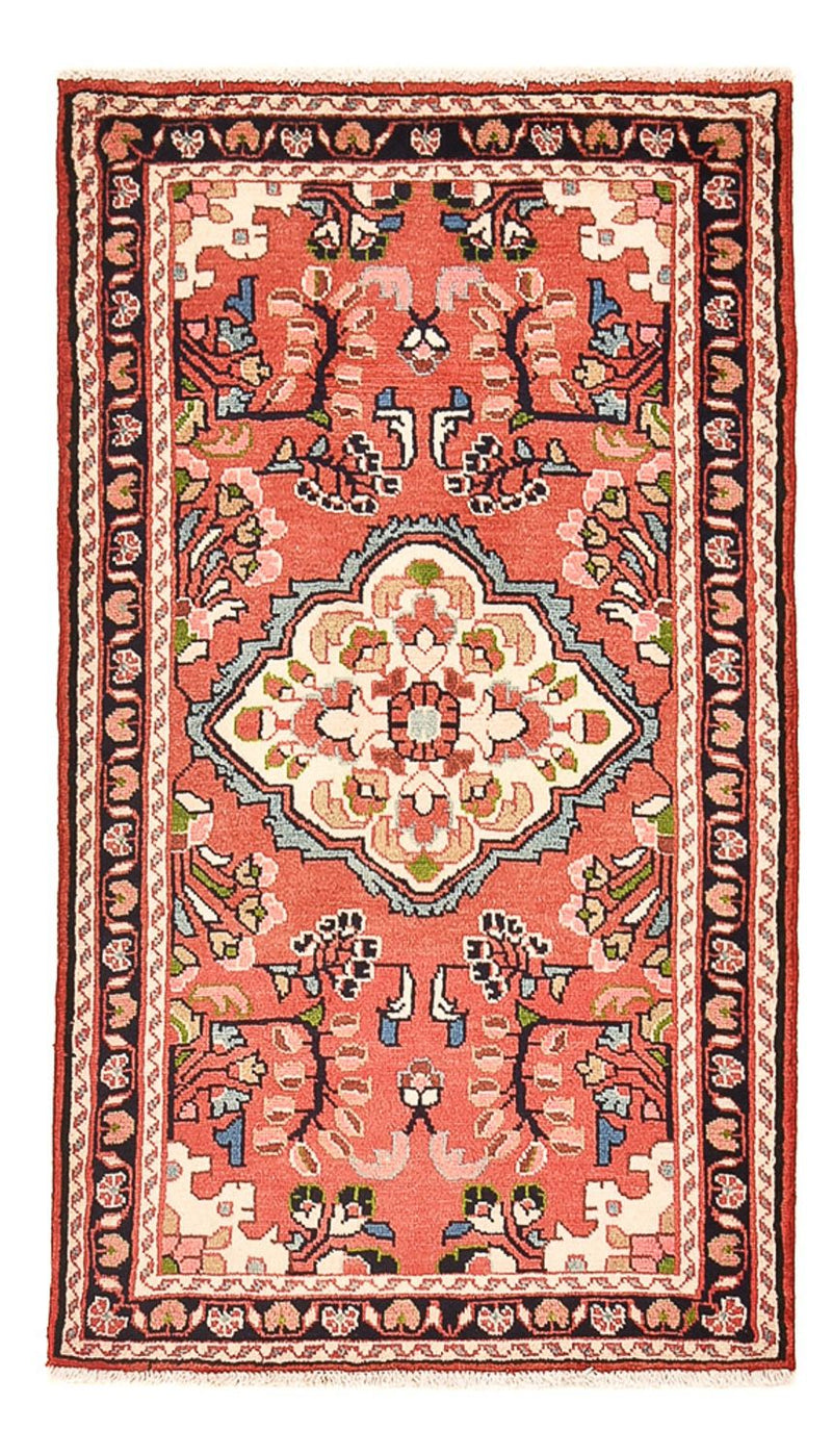 Tapis persan - Nomadic - 131 x 76 cm - rouge clair