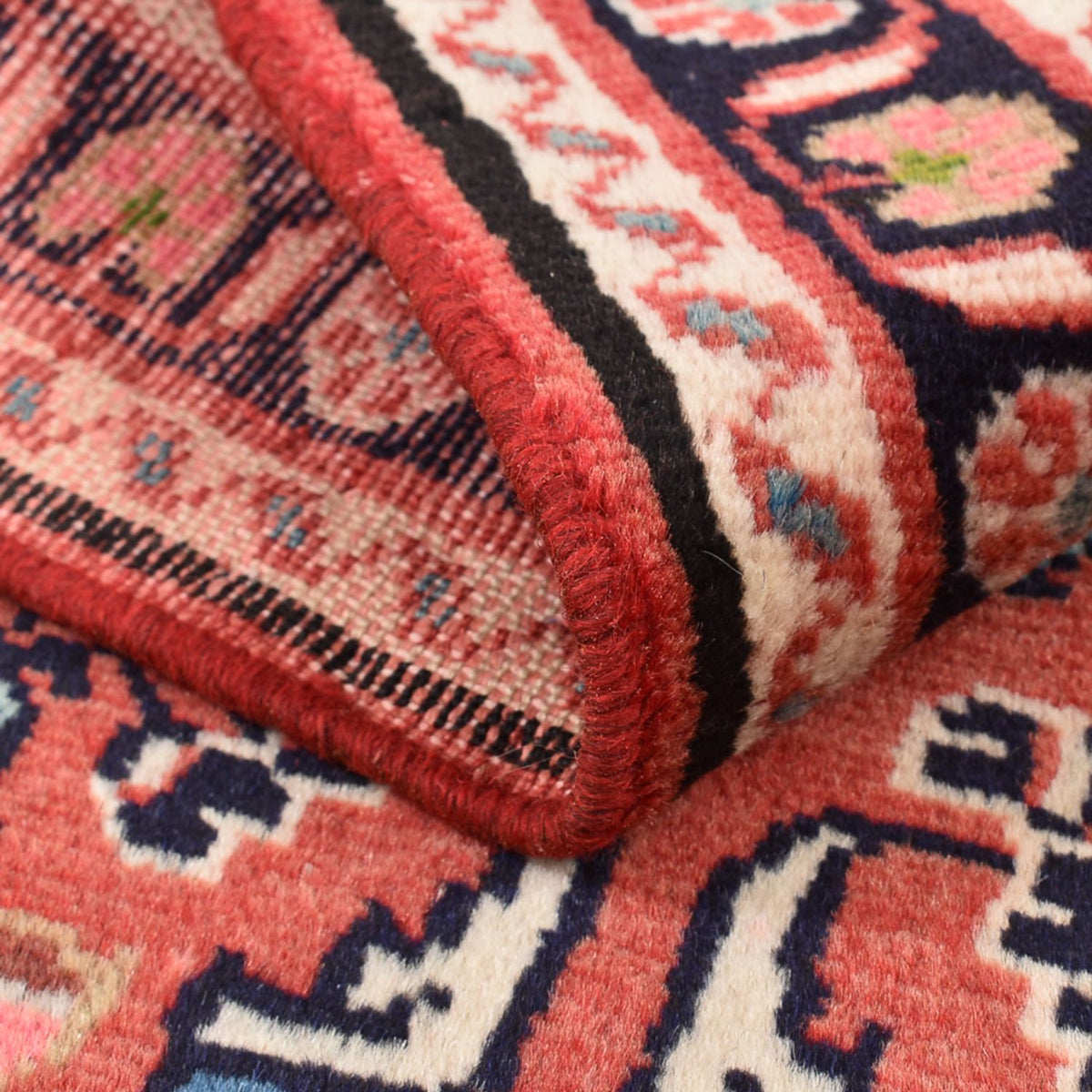 Tapis persan - Nomadic - 131 x 76 cm - rouge clair