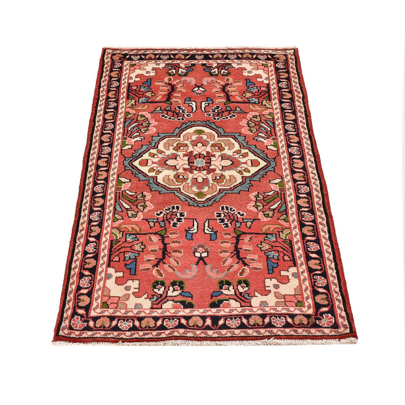 Tapis persan - Nomadic - 131 x 76 cm - rouge clair