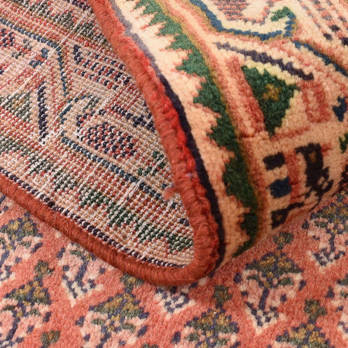 Tapis persan - Mir - 130 x 61 cm - rouille