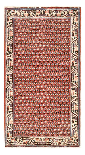 Tapis persan - Mir - 124 x 67 cm - rouille