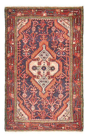 Tapis persan - Nomadic - 128 x 81 cm - rouge clair