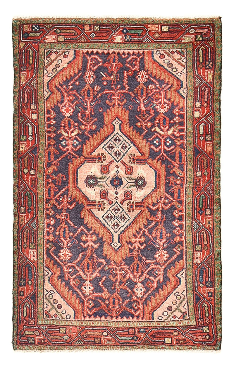 Tapis persan - Nomadic - 128 x 81 cm - rouge clair