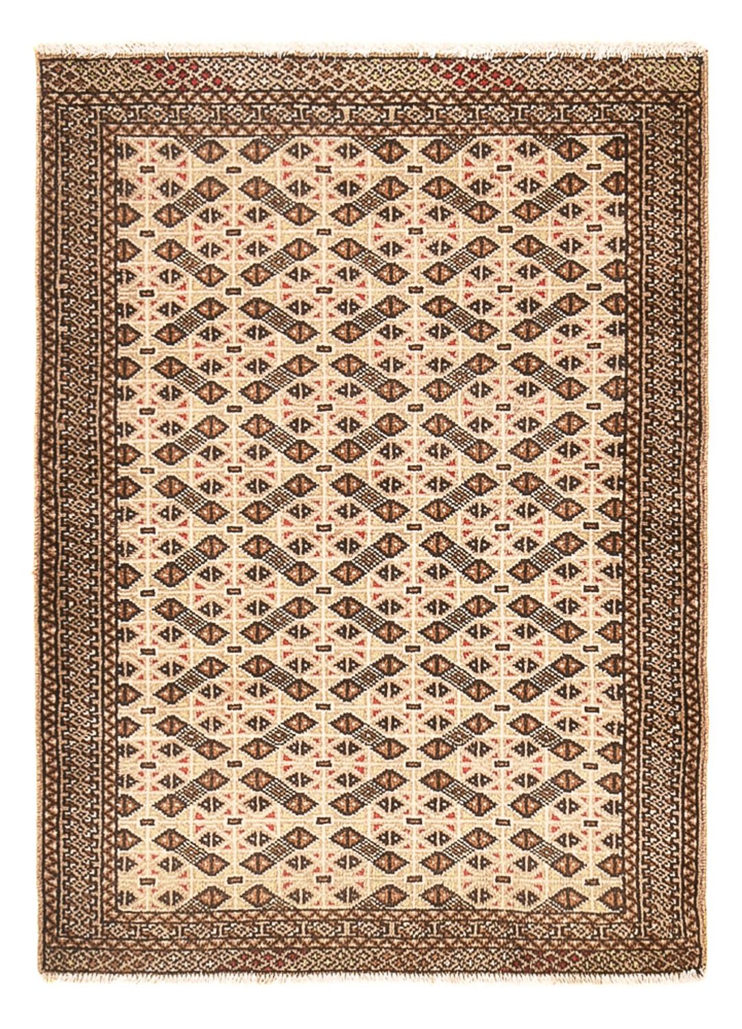 Tapis Turkaman - 117 x 84 cm - sable