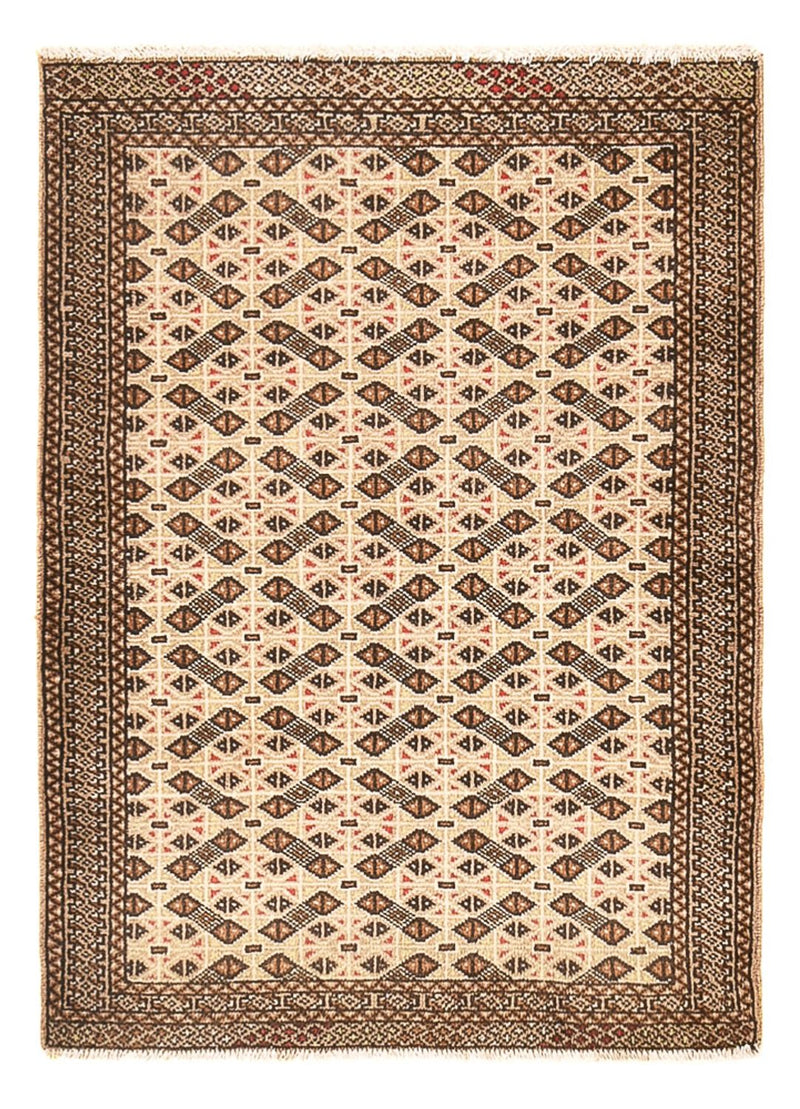 Tapis Turkaman - 117 x 84 cm - sable