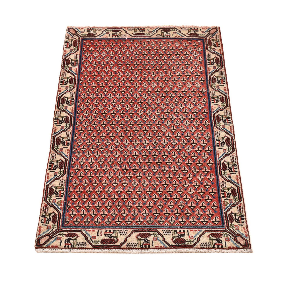 Tapis persan - Mir - 117 x 62 cm - rouille