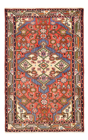 Tapis persan - Nomadic - 134 x 81 cm - rouge