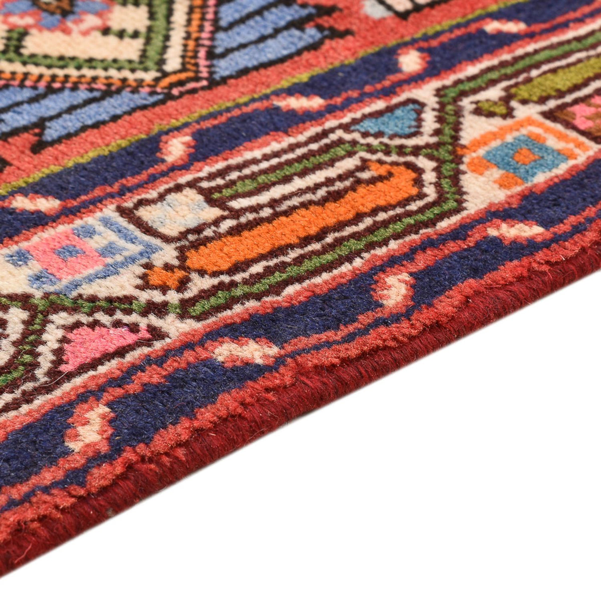 Tapis persan - Nomadic - 134 x 81 cm - rouge