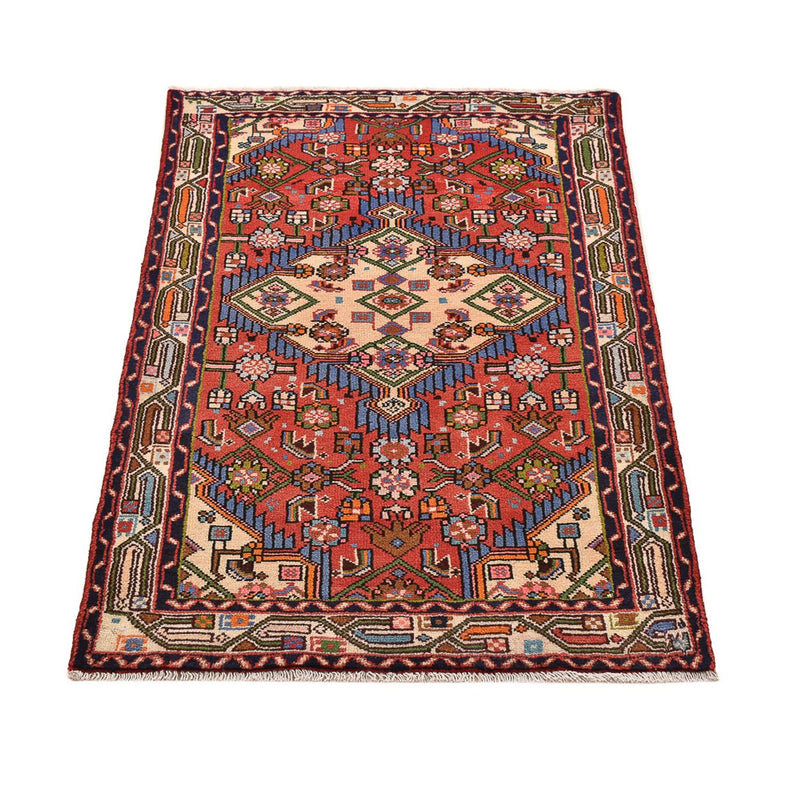 Tapis persan - Nomadic - 134 x 81 cm - rouge