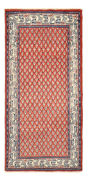 Tapis de couloir Tapis persan - Mir - 126 x 57 cm - rouge
