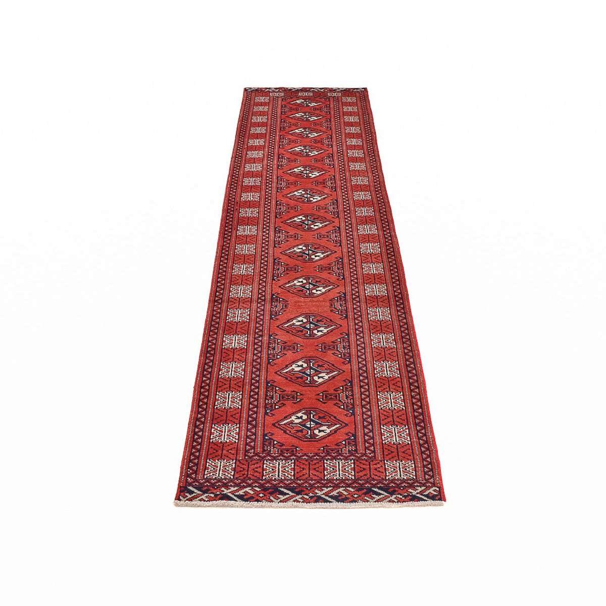 Tapis de couloir Tapis Turkaman - 291 x 73 cm - rouge