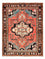 Tapis persan - Nomadic - 210 x 158 cm - rouge clair