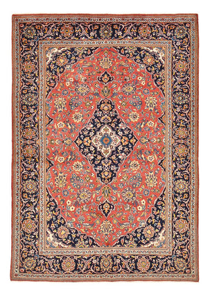 Tapis persan - Keshan - 205 x 141 cm - rouge clair