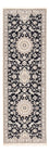 Tapis de couloir Tapis persan - Nain - Royal - 275 x 90 cm - bleu foncé