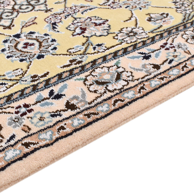 Tapis de couloir Tapis persan - Nain - Royal - 263 x 90 cm - beige