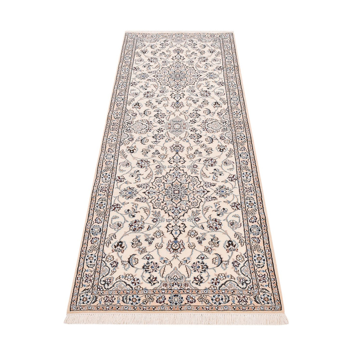 Tapis de couloir Tapis persan - Nain - Royal - 229 x 70 cm - crème
