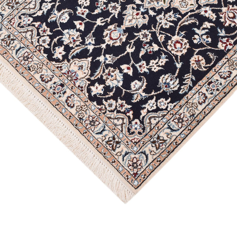 Tapis de couloir Tapis persan - Nain - Royal - 213 x 72 cm - bleu foncé