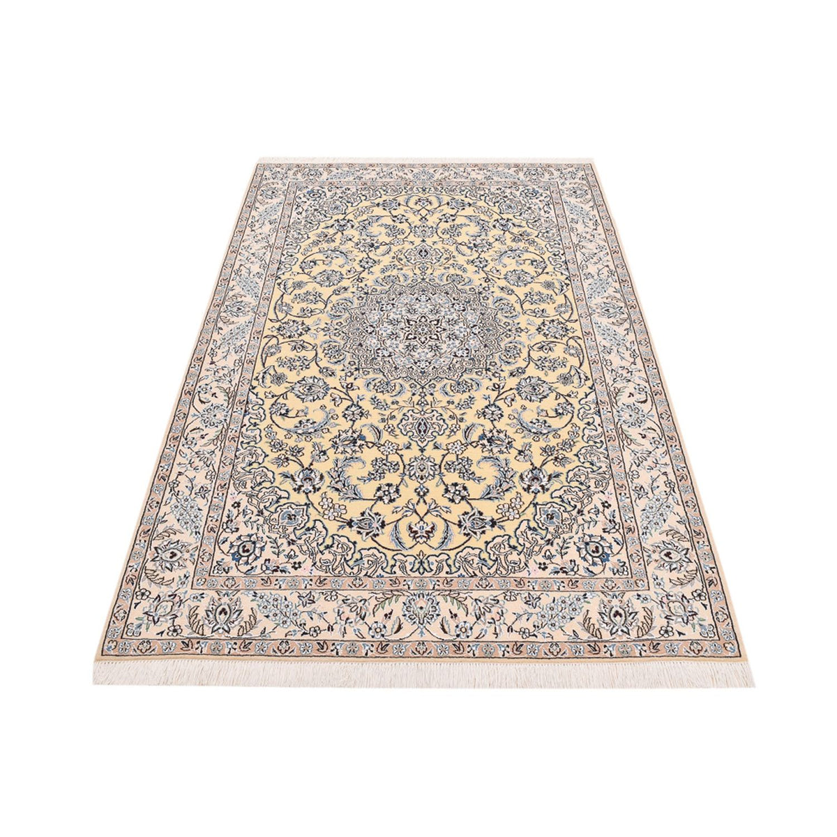 Tapis persan - Nain - Royal - 210 x 132 cm - beige