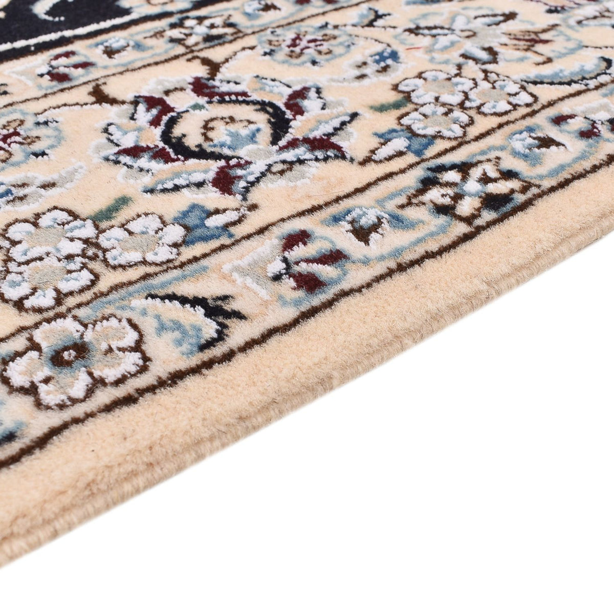 Tapis persan - Nain - Royal - 194 x 147 cm - bleu foncé