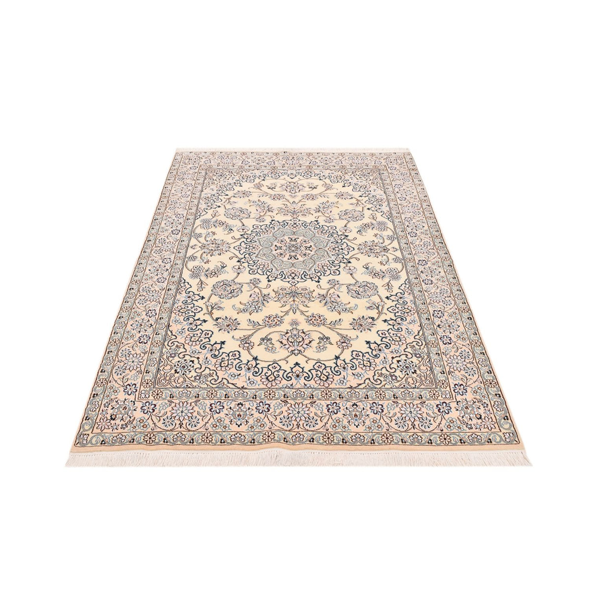 Tapis persan - Nain - Royal - 207 x 127 cm - beige