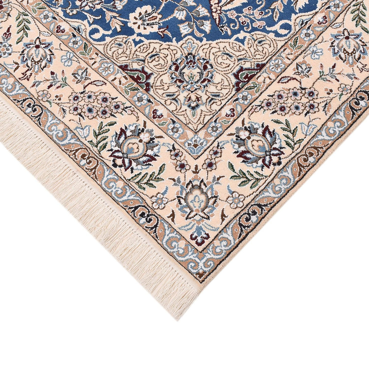 Tapis persan - Nain - Royal - 201 x 155 cm - bleu