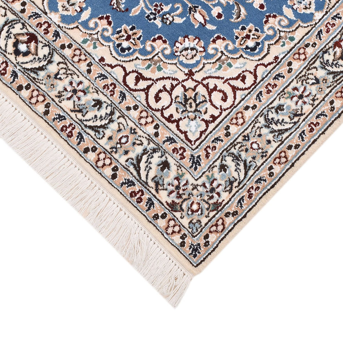 Tapis persan - Nain - Royal - 120 x 80 cm - bleu