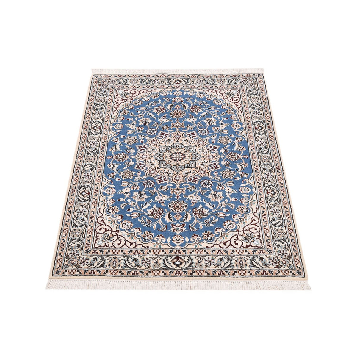 Tapis persan - Nain - Royal - 120 x 80 cm - bleu